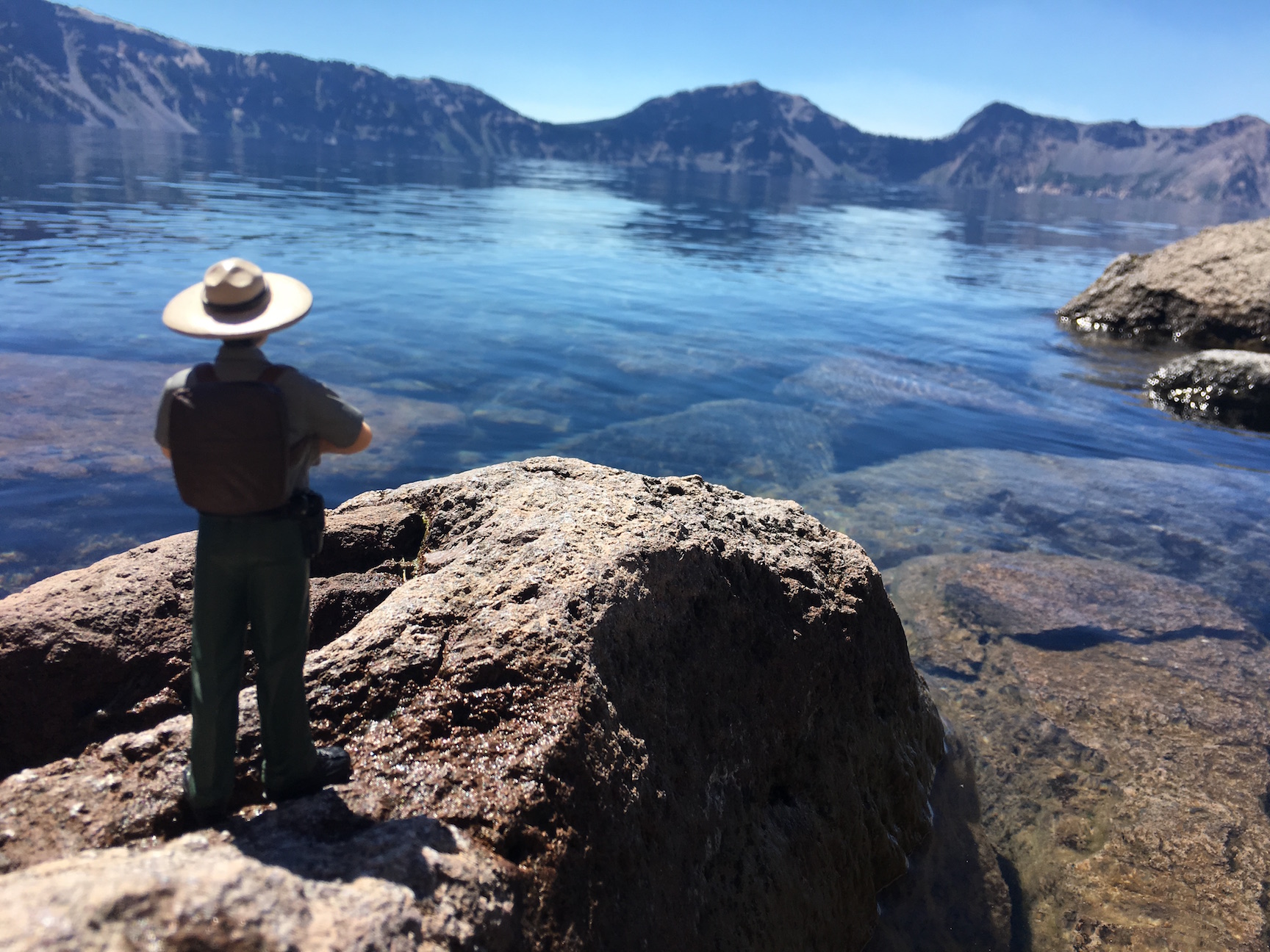 "Nate Parker" takes in the view at Crater Lake National Park